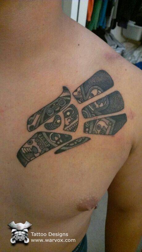 Aztec Eagle Head Tattoo Design - ₪ AZTEC TATTOOS ₪ Warvox Aztec Mayan Inca  Tattoo Designs