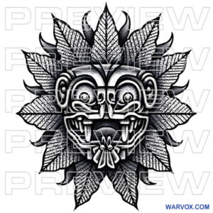 Quetzalcoatl Feathered Serpent Head Small Tattoo warvox latino aztec tattoo ideas