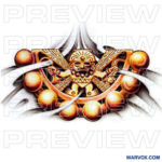 Moche Rattle Tattoo Design