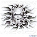 Soldier Face Tattoo Design