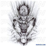 Combat Tattoo Design