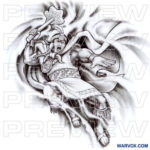 Brave Soldier Tattoo Design