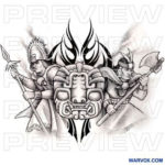 PreHispanic Warriors Tattoo
