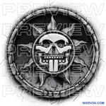 aztec 3d Mictlantecuhtli tattoo sun design warvox