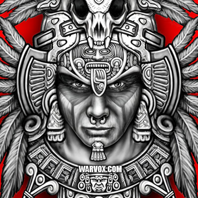 aztec warrior head tattoo