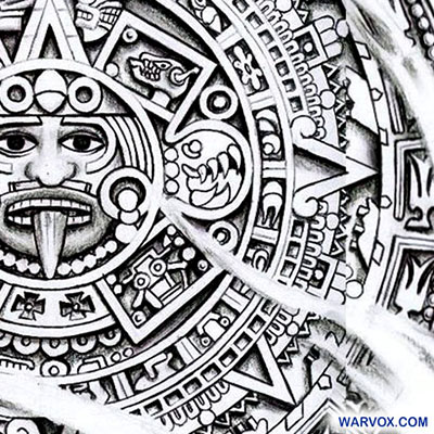 Aztec calendar Tattoo Design ₪ AZTEC TATTOOS ₪ Warvox Aztec Mayan