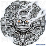 Mayan Sun Tattoo Design