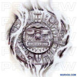 Inti Sun God Tattoo Design