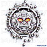 Kinich Ahau Tattoo Design