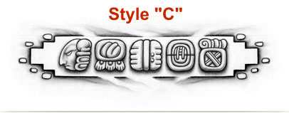 Mayan Glyphs Tattoo