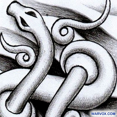 Mayan Vision Serpent Tattoo Design