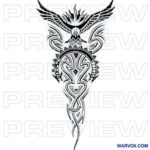 Tribal Condor Tattoo Design