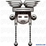 Ethnic Mask Tattoo Design