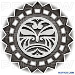 Tribal Ethnic Sun Tattoo Design