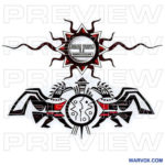 Rising Sun Tattoo Design