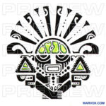 Priest Tribal Aztec Tattoo Design
