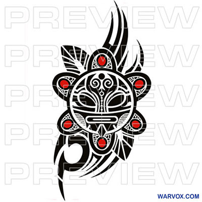 Tribal Sun Taino Tattoo - ₪ AZTEC TATTOOS ₪ Warvox Aztec Mayan Inca Tattoo  Designs