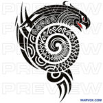 Ethnic Tribal Eagle Tattoo