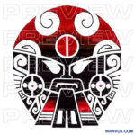 Tribal Mask Tattoo Design