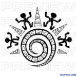 Tribal Dance Tattoo Design