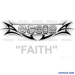 faith mayan glyphs tattoo design