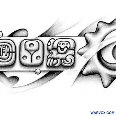 FAMILY Mayan Glyphs Tattoo Design B - ₪ AZTEC TATTOOS ₪ Warvox