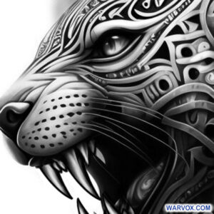 Fierce Jaguar Aztec Tattoo Design - ₪ AZTEC TATTOOS ₪ Warvox Aztec ...