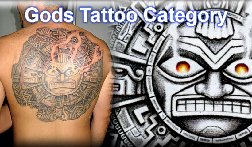 gods latino aztec tattoo desiggn category by warvox