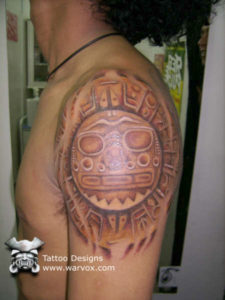 Inti Sun God Tattoo Design - Aztec Tattoo Ideas