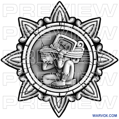 mayan stone sun glyph zodiac tattoo design warvox ideas download