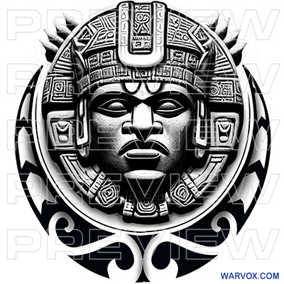 olmec colossal stone head central america tribal tattoo desiggns warvox