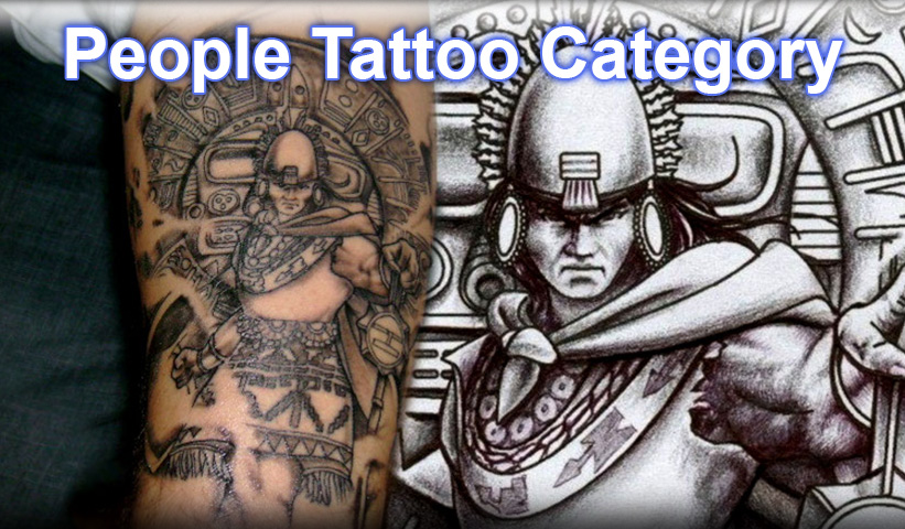 people latino aztec tattoo desiggn category by warvox