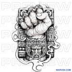 powerful fist stone tattoo design warvox latino tattoo ideas download