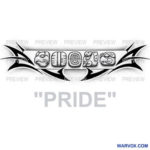 pride mayan glyphs tattoo design