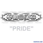 pride mayan glyphs tattoo design