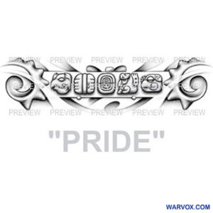 pride mayan glyphs tattoo design