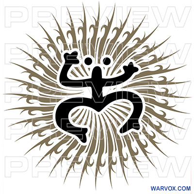 qoqui taino frog tribal tattoo design warvox