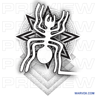 spider nazca lines tattoo design peru inca warvox