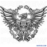 Stone Eagle Emblem Tattoo Drawing warvox sketch drawings donload buy