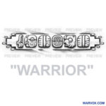 warrior mayan glyphs tattoo design